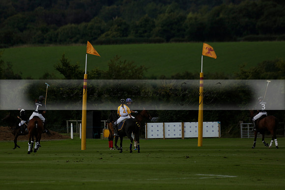Aryana (black) v Shoreline (yellow) in a Farewell Cup polo match played on Ambersham 5 at Cowdray Park Polo Club on Wednesday 18 September 2013. www.polopictures.co.uk
