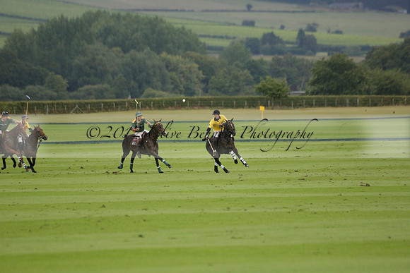 Maiz Dulce (green) v Las Esterellas (yellow) in the PSI Final polo match at Cowdray Park Polo Club on Ambersham 2 on Sunday 2013.09.08 www.polopictures.co.uk