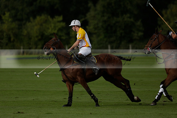 Aryana (black) v Shoreline (yellow) in a Farewell Cup polo match played on Ambersham 5 at Cowdray Park Polo Club on Wednesday 18 September 2013. www.polopictures.co.uk