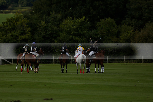 Aryana (black) v Shoreline (yellow) in a Farewell Cup polo match played on Ambersham 5 at Cowdray Park Polo Club on Wednesday 18 September 2013. www.polopictures.co.uk