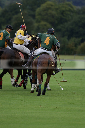 Maiz Dulce (green) v Las Esterellas (yellow) in the PSI Final polo match at Cowdray Park Polo Club on Ambersham 2 on Sunday 2013.09.08 www.polopictures.co.uk
