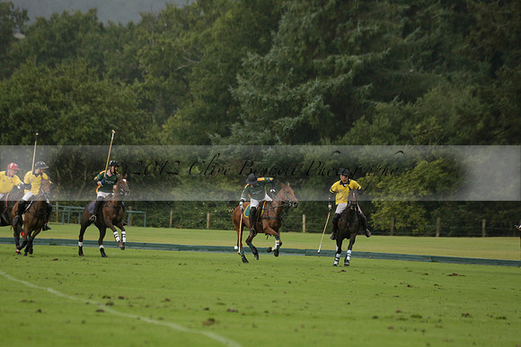 Maiz Dulce (green) v Las Esterellas (yellow) in the PSI Final polo match at Cowdray Park Polo Club on Ambersham 2 on Sunday 2013.09.08 www.polopictures.co.uk