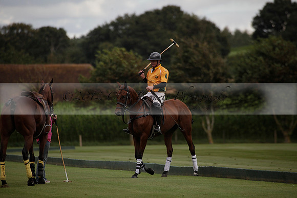 Maiz Dulce v Broadoak Farm in an Autumn Cup polo match played at Cowdray Park Polo Club on Wednesday 12 September 2012 on Ambersham 3.