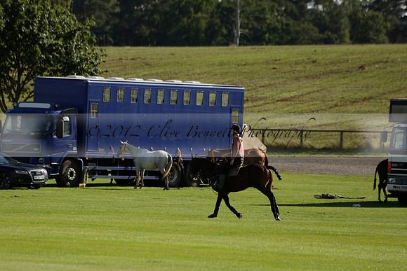 Aryana (black) v Shoreline (yellow) in a Farewell Cup polo match played on Ambersham 5 at Cowdray Park Polo Club on Wednesday 18 September 2013. www.polopictures.co.uk
