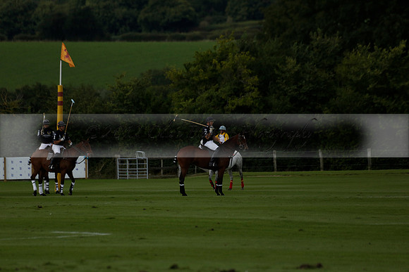 Aryana (black) v Shoreline (yellow) in a Farewell Cup polo match played on Ambersham 5 at Cowdray Park Polo Club on Wednesday 18 September 2013. www.polopictures.co.uk