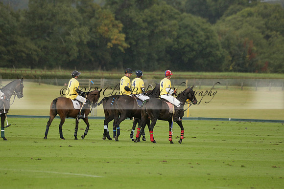 Maiz Dulce (green) v Las Esterellas (yellow) in the PSI Final polo match at Cowdray Park Polo Club on Ambersham 2 on Sunday 2013.09.08 www.polopictures.co.uk