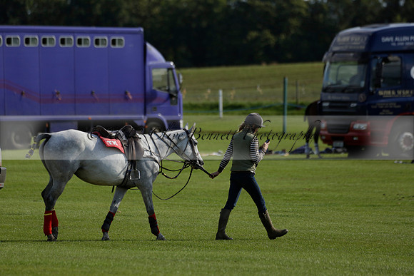 Aryana (black) v Shoreline (yellow) in a Farewell Cup polo match played on Ambersham 5 at Cowdray Park Polo Club on Wednesday 18 September 2013. www.polopictures.co.uk