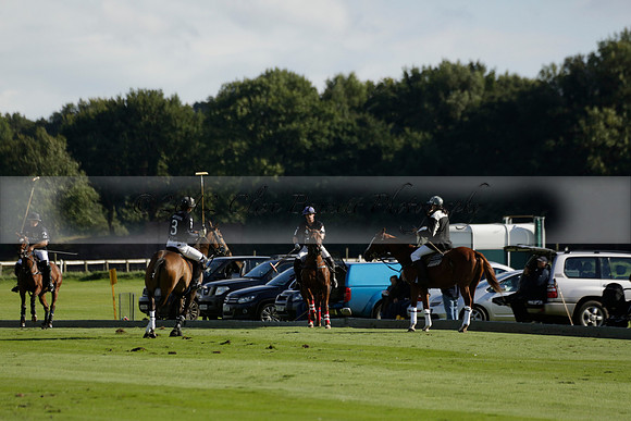 Aryana (black) v Shoreline (yellow) in a Farewell Cup polo match played on Ambersham 5 at Cowdray Park Polo Club on Wednesday 18 September 2013. www.polopictures.co.uk