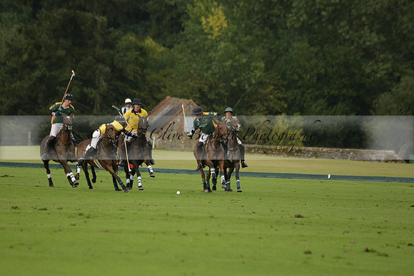 Maiz Dulce (green) v Las Esterellas (yellow) in the PSI Final polo match at Cowdray Park Polo Club on Ambersham 2 on Sunday 2013.09.08 www.polopictures.co.uk