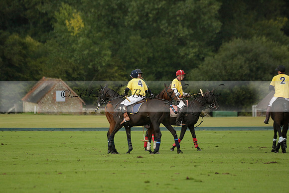 Maiz Dulce (green) v Las Esterellas (yellow) in the PSI Final polo match at Cowdray Park Polo Club on Ambersham 2 on Sunday 2013.09.08 www.polopictures.co.uk