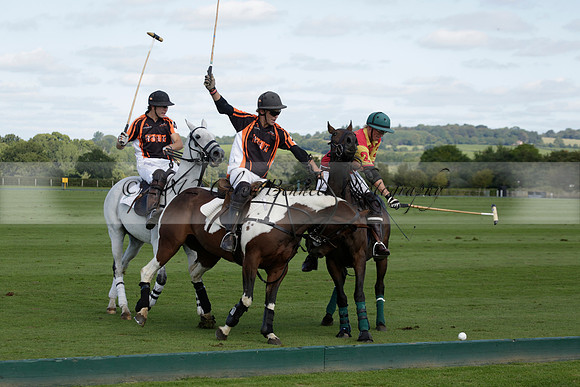 Four Quarters Black (black) v BHC (red) in a Autumn Cup polo match on Ambersham 2 at Cowdray Park Polo Club on Friday 20 September 2013 www.polopictures.co.uk