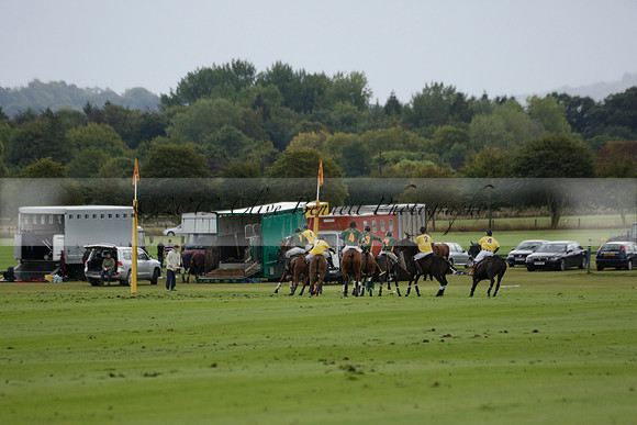 Maiz Dulce (green) v Las Esterellas (yellow) in the PSI Final polo match at Cowdray Park Polo Club on Ambersham 2 on Sunday 2013.09.08 www.polopictures.co.uk