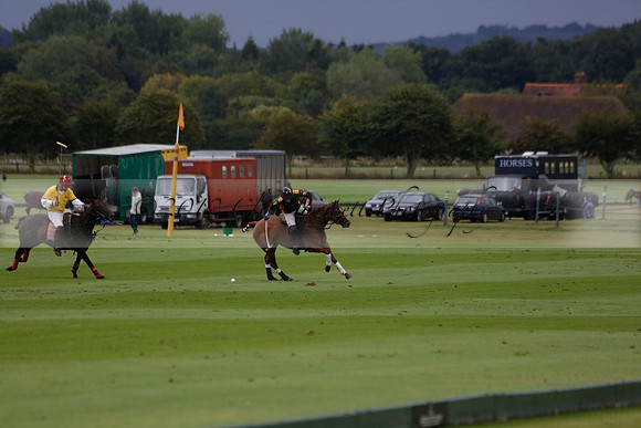 Maiz Dulce (green) v Las Esterellas (yellow) in the PSI Final polo match at Cowdray Park Polo Club on Ambersham 2 on Sunday 2013.09.08 www.polopictures.co.uk