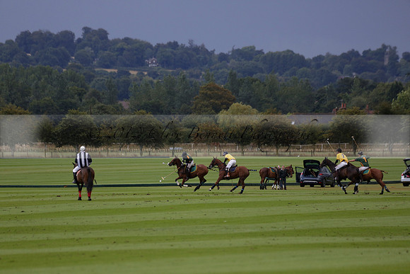Maiz Dulce (green) v Las Esterellas (yellow) in the PSI Final polo match at Cowdray Park Polo Club on Ambersham 2 on Sunday 2013.09.08 www.polopictures.co.uk