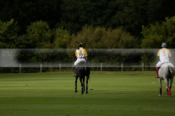 Aryana (black) v Shoreline (yellow) in a Farewell Cup polo match played on Ambersham 5 at Cowdray Park Polo Club on Wednesday 18 September 2013. www.polopictures.co.uk