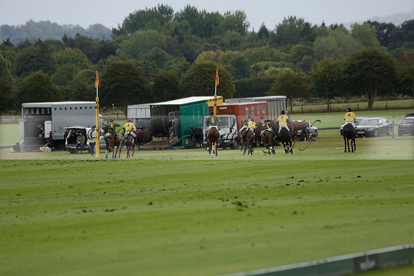 Maiz Dulce (green) v Las Esterellas (yellow) in the PSI Final polo match at Cowdray Park Polo Club on Ambersham 2 on Sunday 2013.09.08 www.polopictures.co.uk