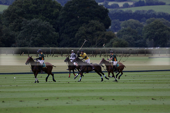 Maiz Dulce (green) v Las Esterellas (yellow) in the PSI Final polo match at Cowdray Park Polo Club on Ambersham 2 on Sunday 2013.09.08 www.polopictures.co.uk