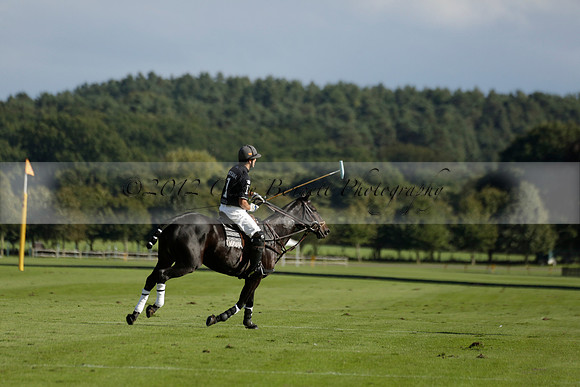 Aryana (black) v Shoreline (yellow) in a Farewell Cup polo match played on Ambersham 5 at Cowdray Park Polo Club on Wednesday 18 September 2013. www.polopictures.co.uk