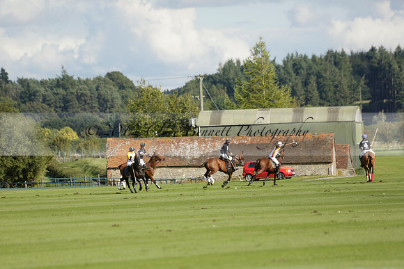 Aryana (black) v Shoreline (yellow) in a Farewell Cup polo match played on Ambersham 5 at Cowdray Park Polo Club on Wednesday 18 September 2013. www.polopictures.co.uk