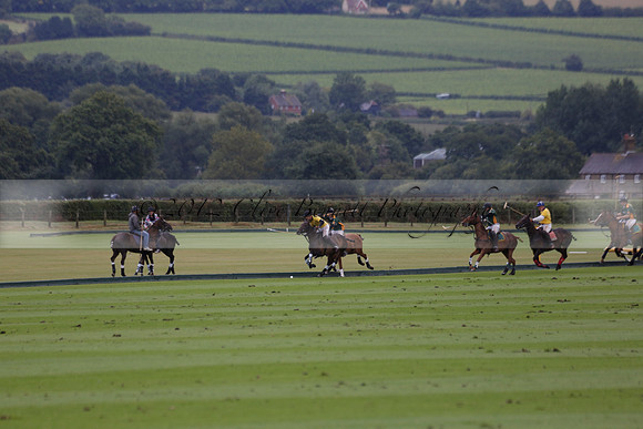 Maiz Dulce (green) v Las Esterellas (yellow) in the PSI Final polo match at Cowdray Park Polo Club on Ambersham 2 on Sunday 2013.09.08 www.polopictures.co.uk