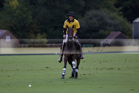 Maiz Dulce (green) v Las Esterellas (yellow) in the PSI Final polo match at Cowdray Park Polo Club on Ambersham 2 on Sunday 2013.09.08 www.polopictures.co.uk
