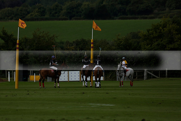 Aryana (black) v Shoreline (yellow) in a Farewell Cup polo match played on Ambersham 5 at Cowdray Park Polo Club on Wednesday 18 September 2013. www.polopictures.co.uk