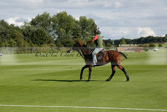 Aryana (black) v Shoreline (yellow) in a Farewell Cup polo match played on Ambersham 5 at Cowdray Park Polo Club on Wednesday 18 September 2013. www.polopictures.co.uk