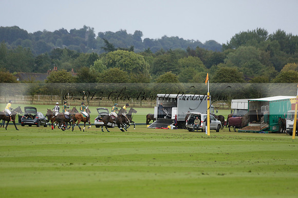 Maiz Dulce (green) v Las Esterellas (yellow) in the PSI Final polo match at Cowdray Park Polo Club on Ambersham 2 on Sunday 2013.09.08 www.polopictures.co.uk