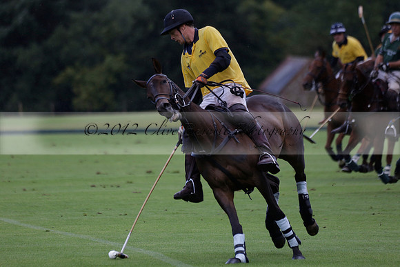 Maiz Dulce (green) v Las Esterellas (yellow) in the PSI Final polo match at Cowdray Park Polo Club on Ambersham 2 on Sunday 2013.09.08 www.polopictures.co.uk