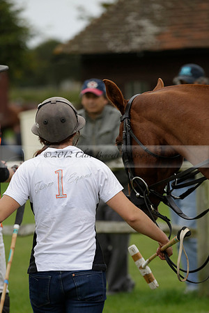 Four Quarters Black (black) v Clashleigh (red) in the Autumn Cup subsidiary final polo match on Ambersham 2 at Cowdray Park Polo Club on Sunday 22 September 2013 www.polopictures.co.uk