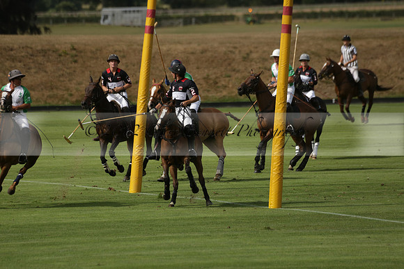 Jaeger Le Coultre (black)  v Wairakei Pastoral (white) in a Jaeger Le Coultre Holden White Cup polo match played on 29 July 2013 at Cowdray Park Polo Club on Brooksfieldwww.polopictures.co.uk
