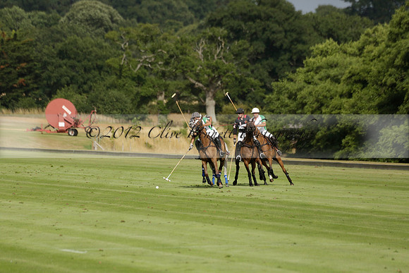 Jaeger Le Coultre (black)  v Wairakei Pastoral (white) in a Jaeger Le Coultre Holden White Cup polo match played on 29 July 2013 at Cowdray Park Polo Club on Brooksfieldwww.polopictures.co.uk