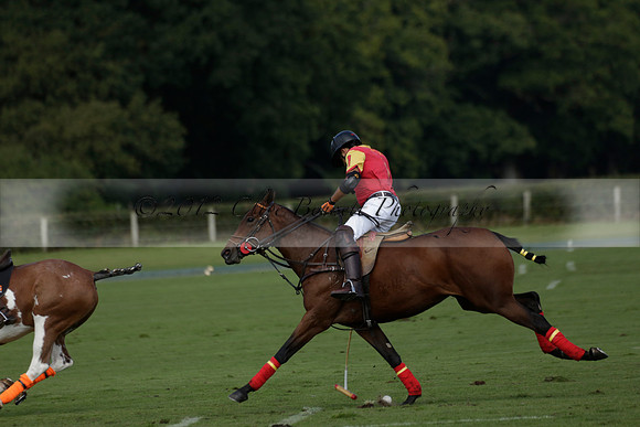 Four Quarters Black (black) v BHC (red) in a Autumn Cup polo match on Ambersham 2 at Cowdray Park Polo Club on Friday 20 September 2013 www.polopictures.co.uk