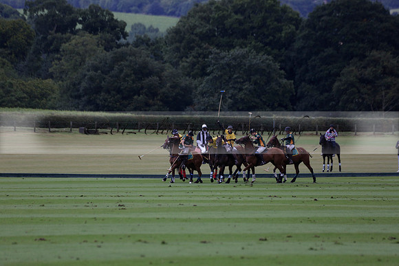 Maiz Dulce (green) v Las Esterellas (yellow) in the PSI Final polo match at Cowdray Park Polo Club on Ambersham 2 on Sunday 2013.09.08 www.polopictures.co.uk