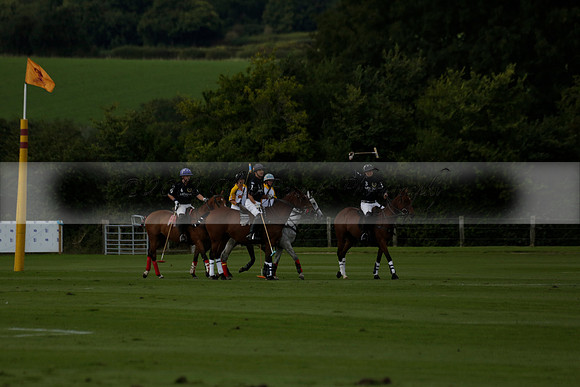 Aryana (black) v Shoreline (yellow) in a Farewell Cup polo match played on Ambersham 5 at Cowdray Park Polo Club on Wednesday 18 September 2013. www.polopictures.co.uk