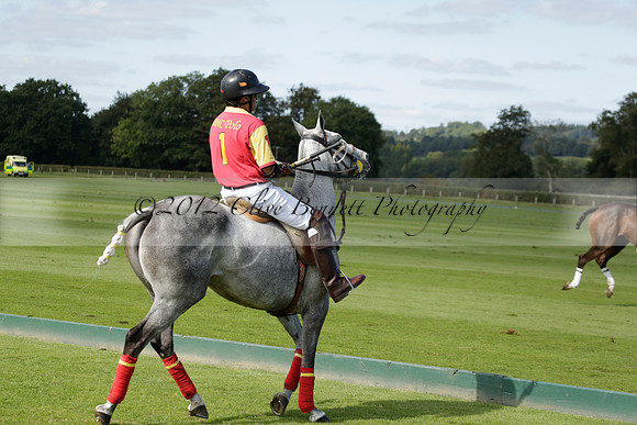 Four Quarters Black (black) v BHC (red) in a Autumn Cup polo match on Ambersham 2 at Cowdray Park Polo Club on Friday 20 September 2013 www.polopictures.co.uk