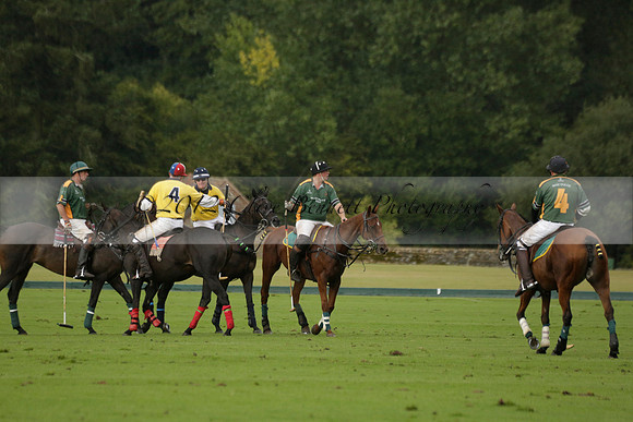Maiz Dulce (green) v Las Esterellas (yellow) in the PSI Final polo match at Cowdray Park Polo Club on Ambersham 2 on Sunday 2013.09.08 www.polopictures.co.uk