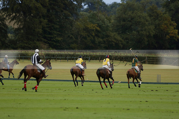 Maiz Dulce (green) v Las Esterellas (yellow) in the PSI Final polo match at Cowdray Park Polo Club on Ambersham 2 on Sunday 2013.09.08 www.polopictures.co.uk