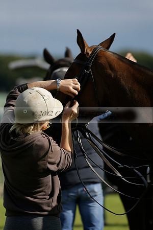 Aryana (black) v Shoreline (yellow) in a Farewell Cup polo match played on Ambersham 5 at Cowdray Park Polo Club on Wednesday 18 September 2013. www.polopictures.co.uk