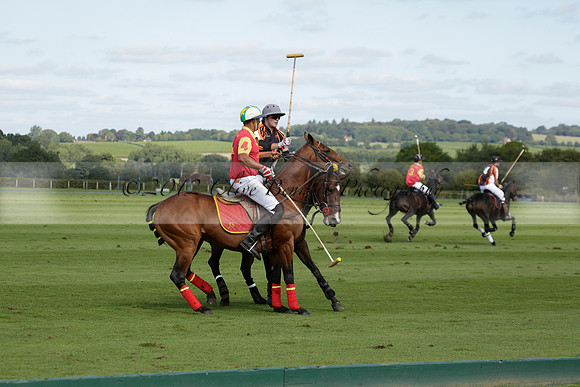 Four Quarters Black (black) v BHC (red) in a Autumn Cup polo match on Ambersham 2 at Cowdray Park Polo Club on Friday 20 September 2013 www.polopictures.co.uk