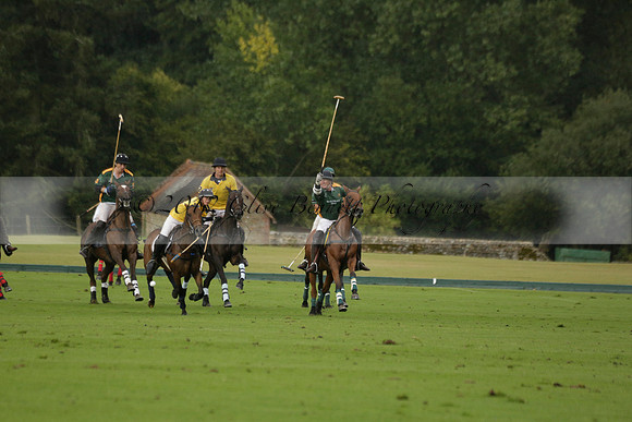 Maiz Dulce (green) v Las Esterellas (yellow) in the PSI Final polo match at Cowdray Park Polo Club on Ambersham 2 on Sunday 2013.09.08 www.polopictures.co.uk