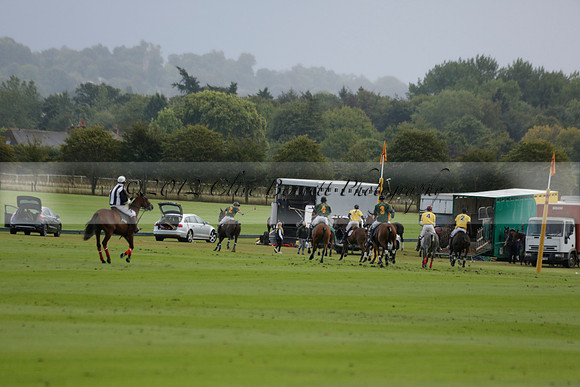 Maiz Dulce (green) v Las Esterellas (yellow) in the PSI Final polo match at Cowdray Park Polo Club on Ambersham 2 on Sunday 2013.09.08 www.polopictures.co.uk