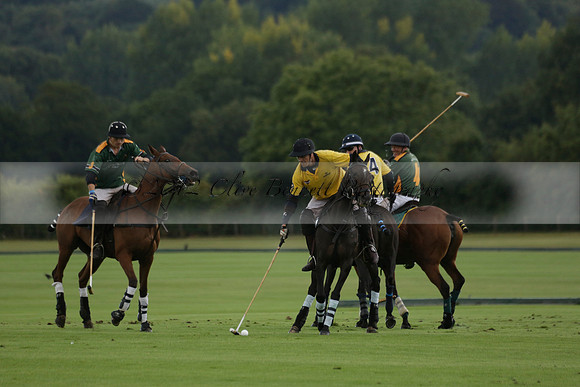 Maiz Dulce (green) v Las Esterellas (yellow) in the PSI Final polo match at Cowdray Park Polo Club on Ambersham 2 on Sunday 2013.09.08 www.polopictures.co.uk