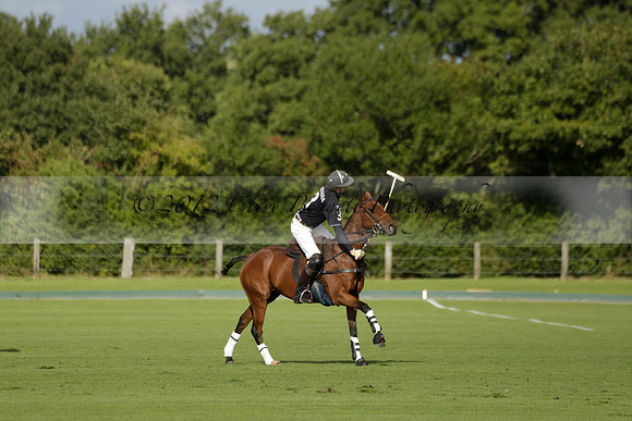 Aryana (black) v Shoreline (yellow) in a Farewell Cup polo match played on Ambersham 5 at Cowdray Park Polo Club on Wednesday 18 September 2013. www.polopictures.co.uk