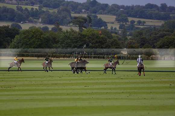 Maiz Dulce (green) v Las Esterellas (yellow) in the PSI Final polo match at Cowdray Park Polo Club on Ambersham 2 on Sunday 2013.09.08 www.polopictures.co.uk