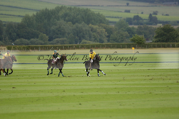 Maiz Dulce (green) v Las Esterellas (yellow) in the PSI Final polo match at Cowdray Park Polo Club on Ambersham 2 on Sunday 2013.09.08 www.polopictures.co.uk