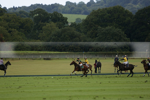 Maiz Dulce (green) v Las Esterellas (yellow) in the PSI Final polo match at Cowdray Park Polo Club on Ambersham 2 on Sunday 2013.09.08 www.polopictures.co.uk
