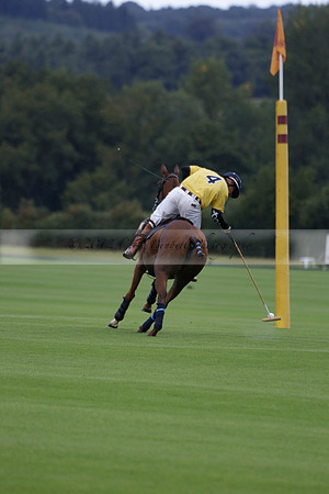 Maiz Dulce (green) v Las Esterellas (yellow) in the PSI Final polo match at Cowdray Park Polo Club on Ambersham 2 on Sunday 2013.09.08 www.polopictures.co.uk