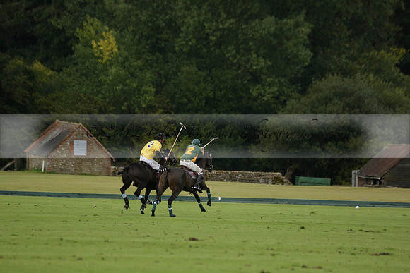 Maiz Dulce (green) v Las Esterellas (yellow) in the PSI Final polo match at Cowdray Park Polo Club on Ambersham 2 on Sunday 2013.09.08 www.polopictures.co.uk
