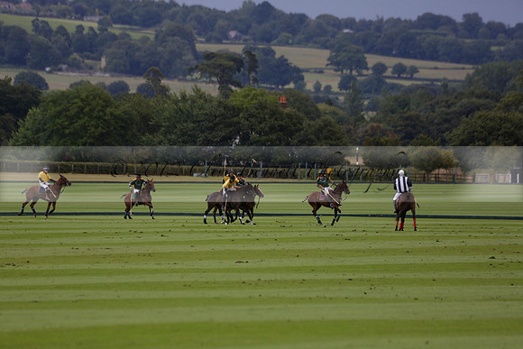 Maiz Dulce (green) v Las Esterellas (yellow) in the PSI Final polo match at Cowdray Park Polo Club on Ambersham 2 on Sunday 2013.09.08 www.polopictures.co.uk